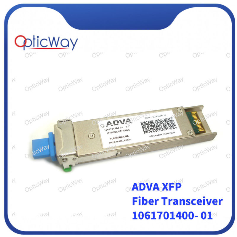 Module optique LC XFP réglable 11G / DCTV / SM / LC DWDM C Band 80km SMF